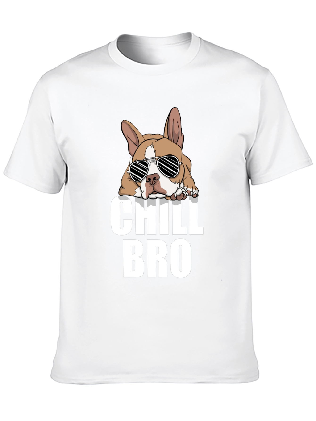 Chill Bro Dog Graphic T-Shirt - Black