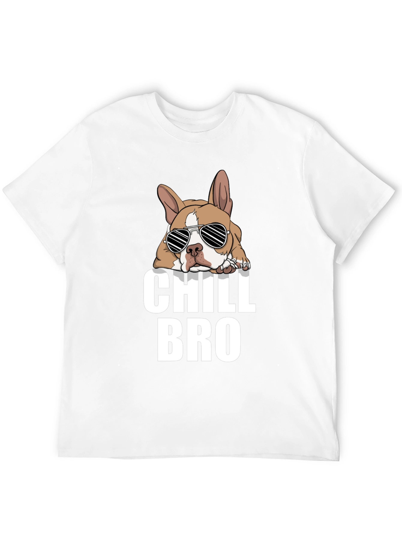Chill Bro Dog Graphic T-Shirt - Black