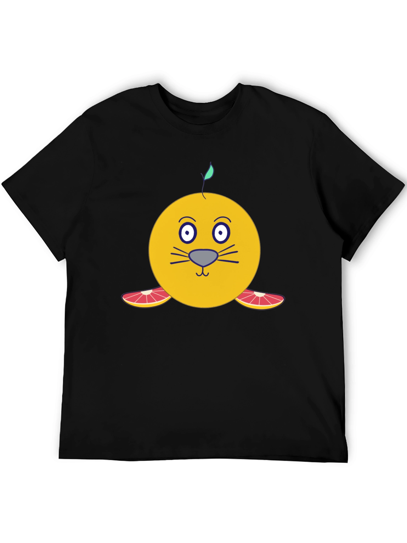 Citrus Seal Graphic T-Shirt - Unique Cartoon Design