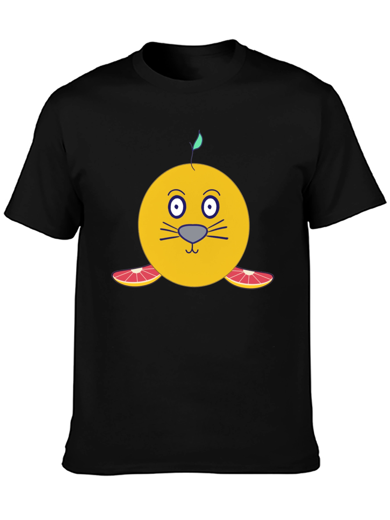 Citrus Seal Graphic T-Shirt - Unique Cartoon Design