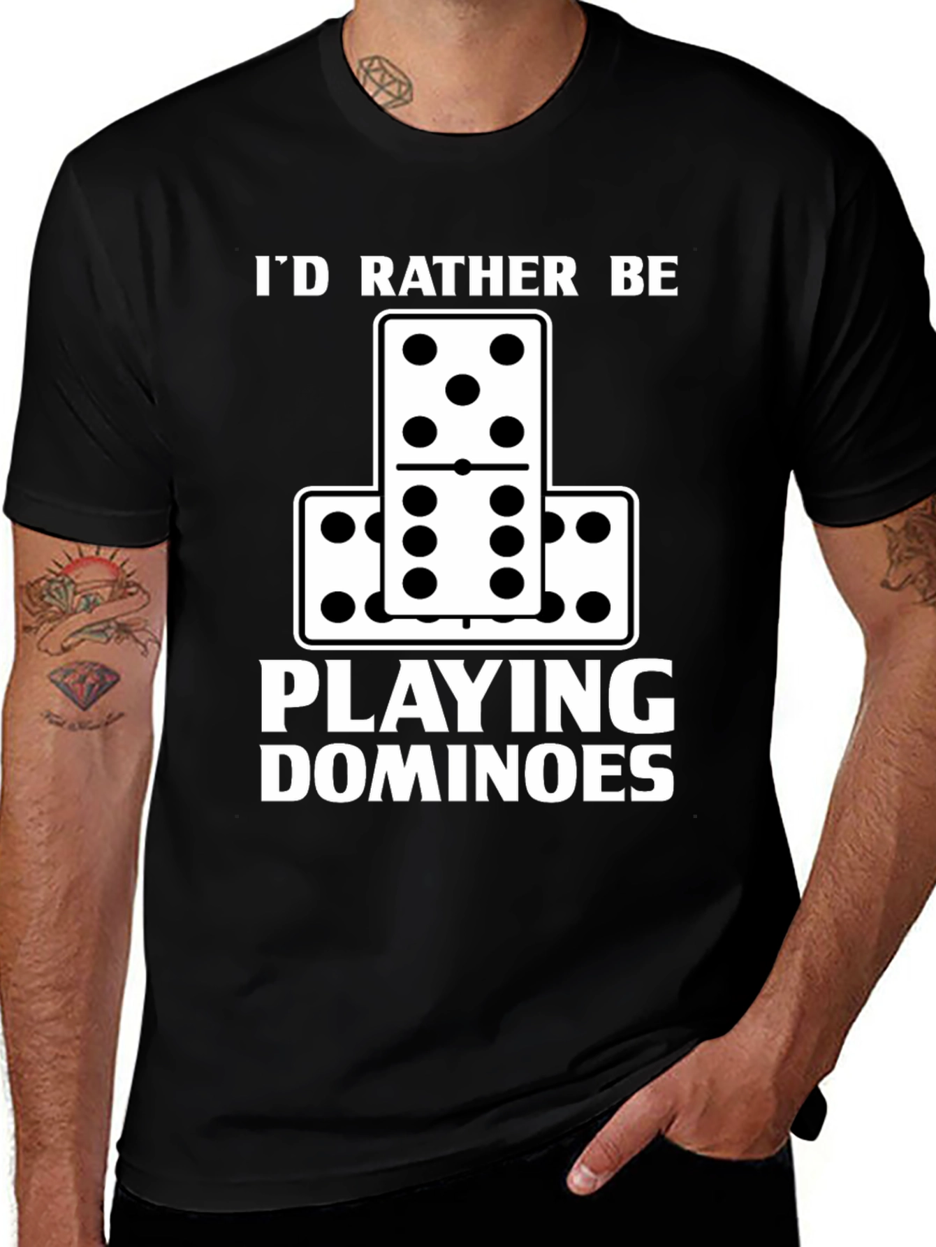 Id Rather Be Playing Dominoes T-Shirt