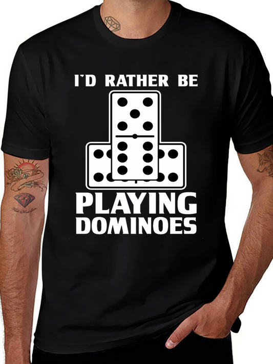 Id Rather Be Playing Dominoes T-Shirt