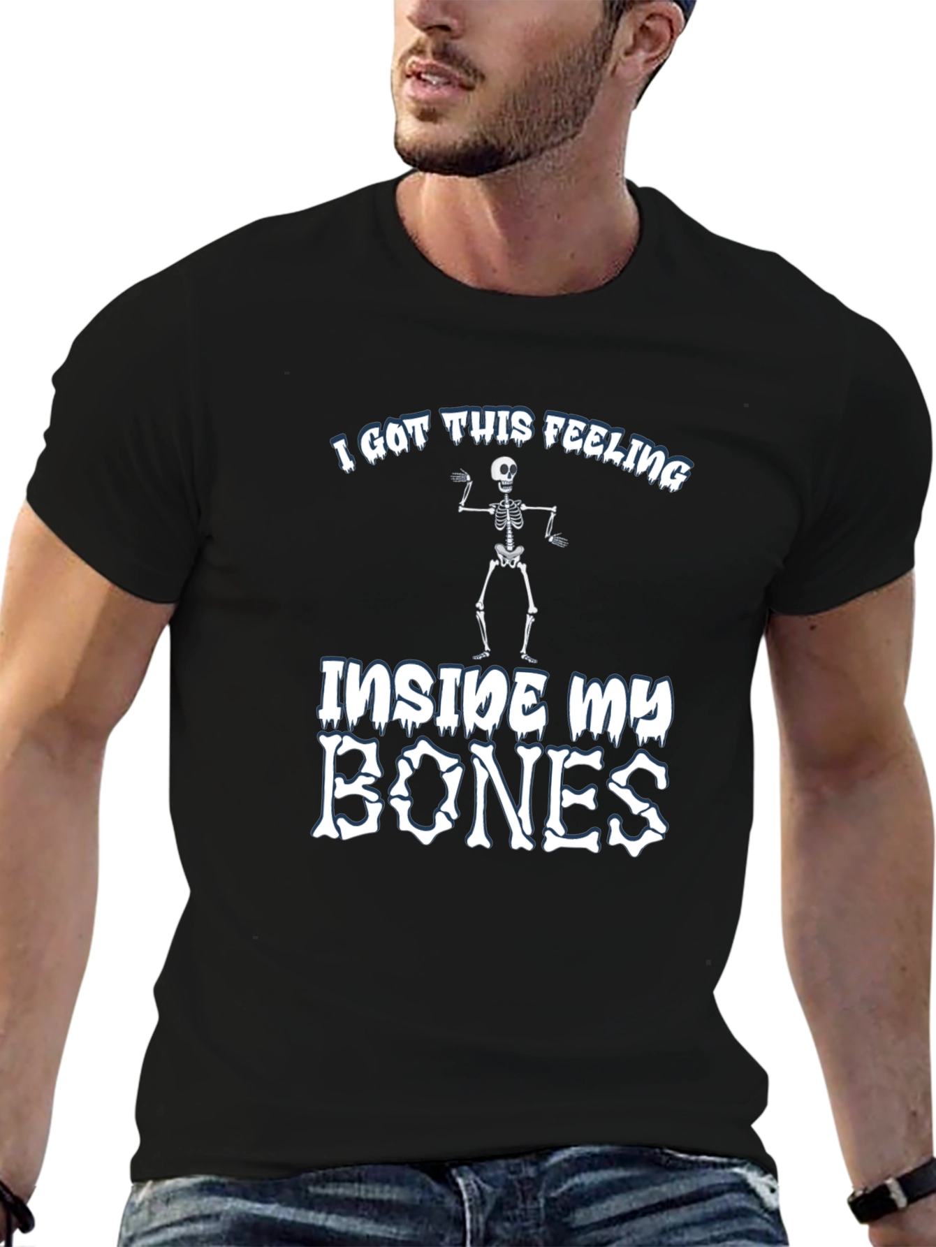 I Got This Feeling Skeleton Graphic T-Shirt