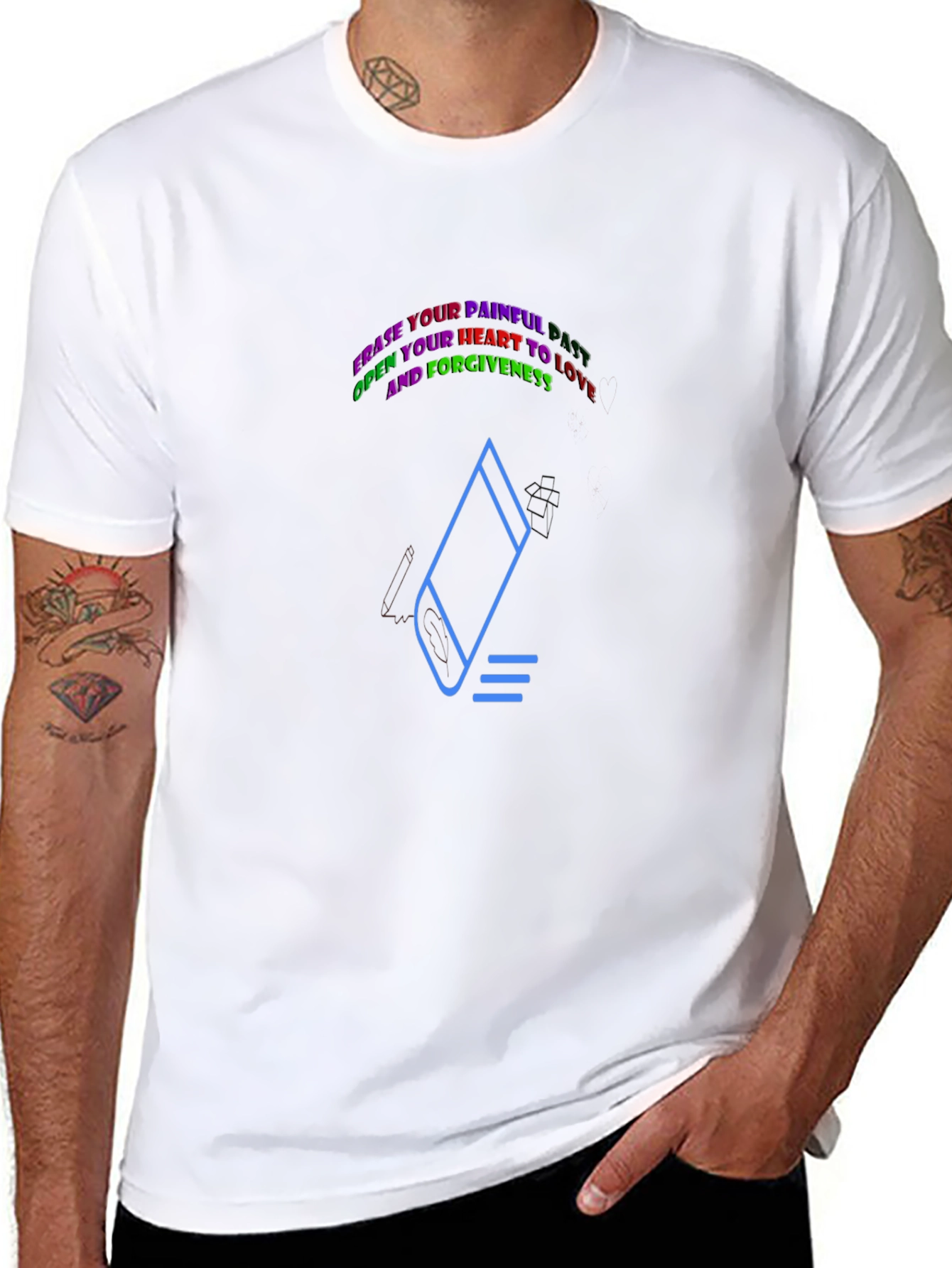 Motivational Erase Pain Graphic Tee