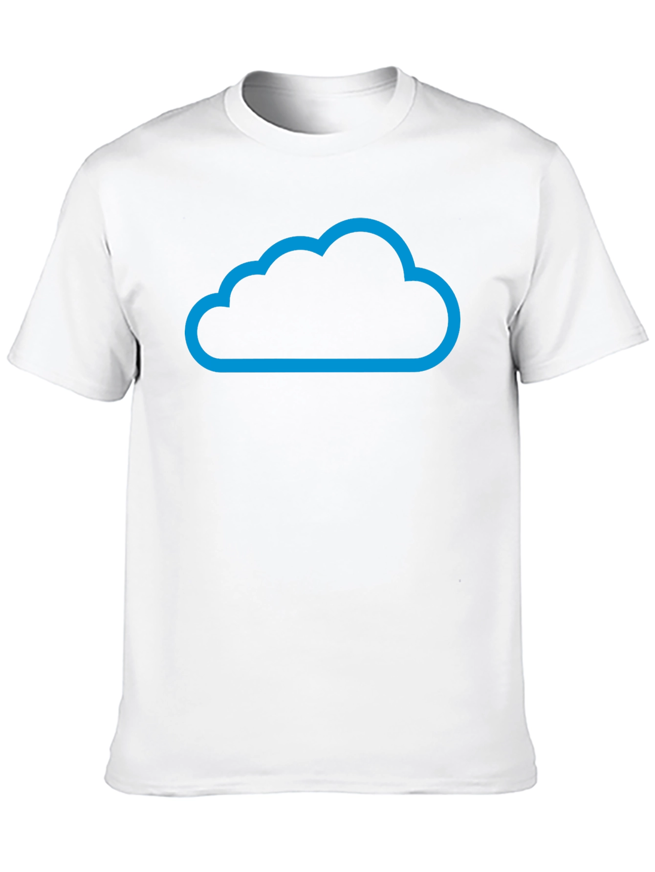 Cloud Design Black T-Shirt