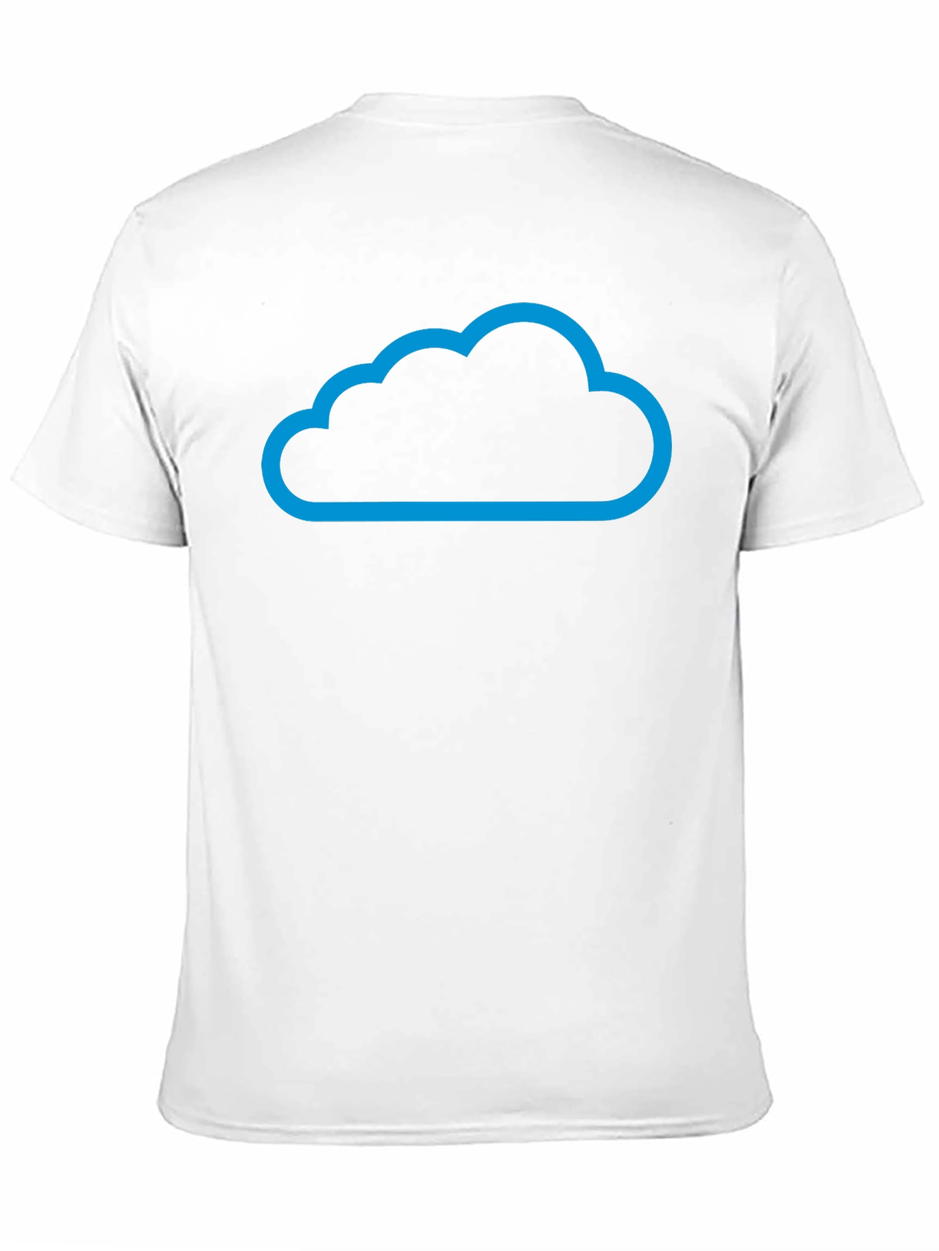 Cloud Design Black T-Shirt
