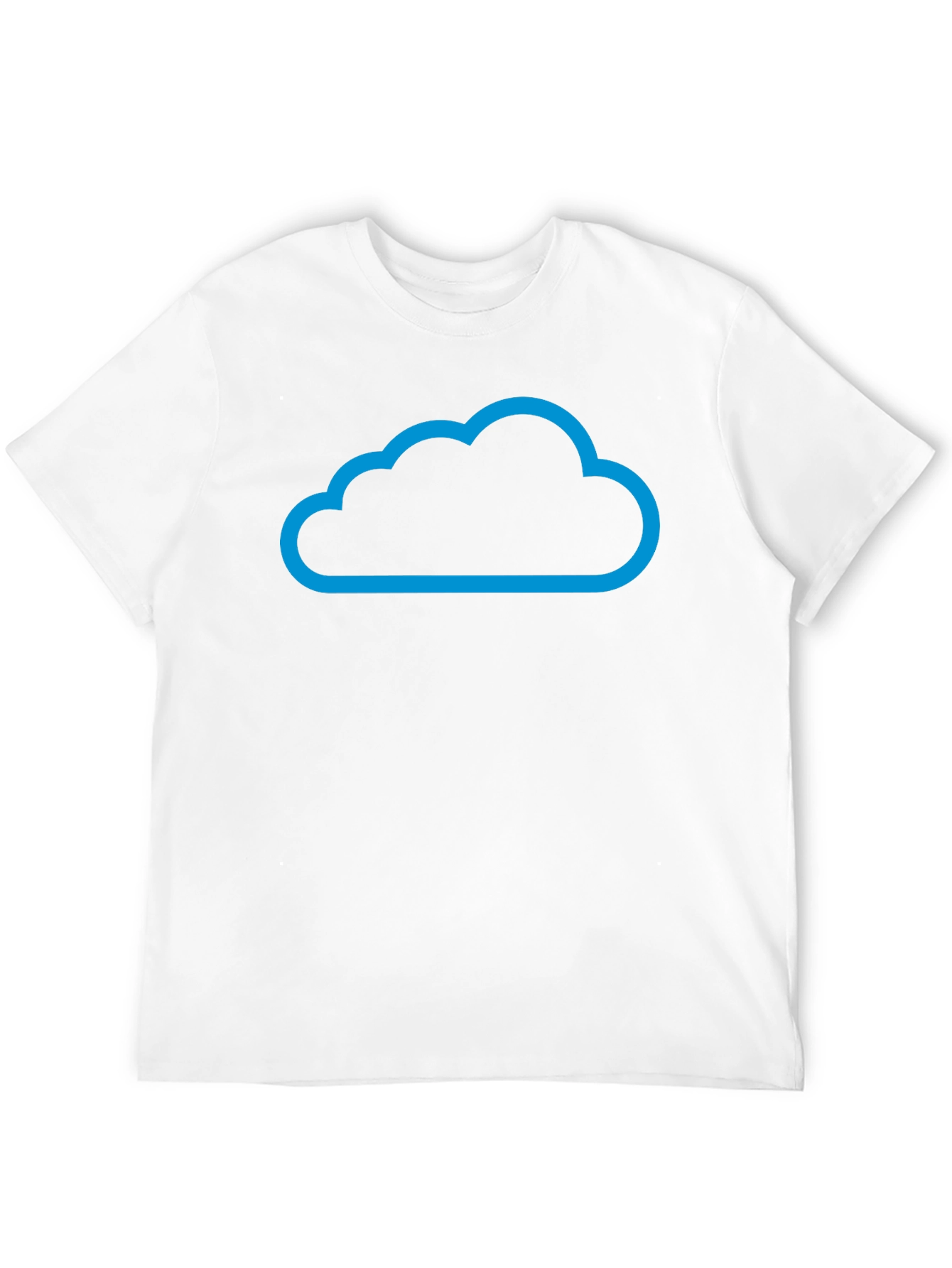 Cloud Design Black T-Shirt