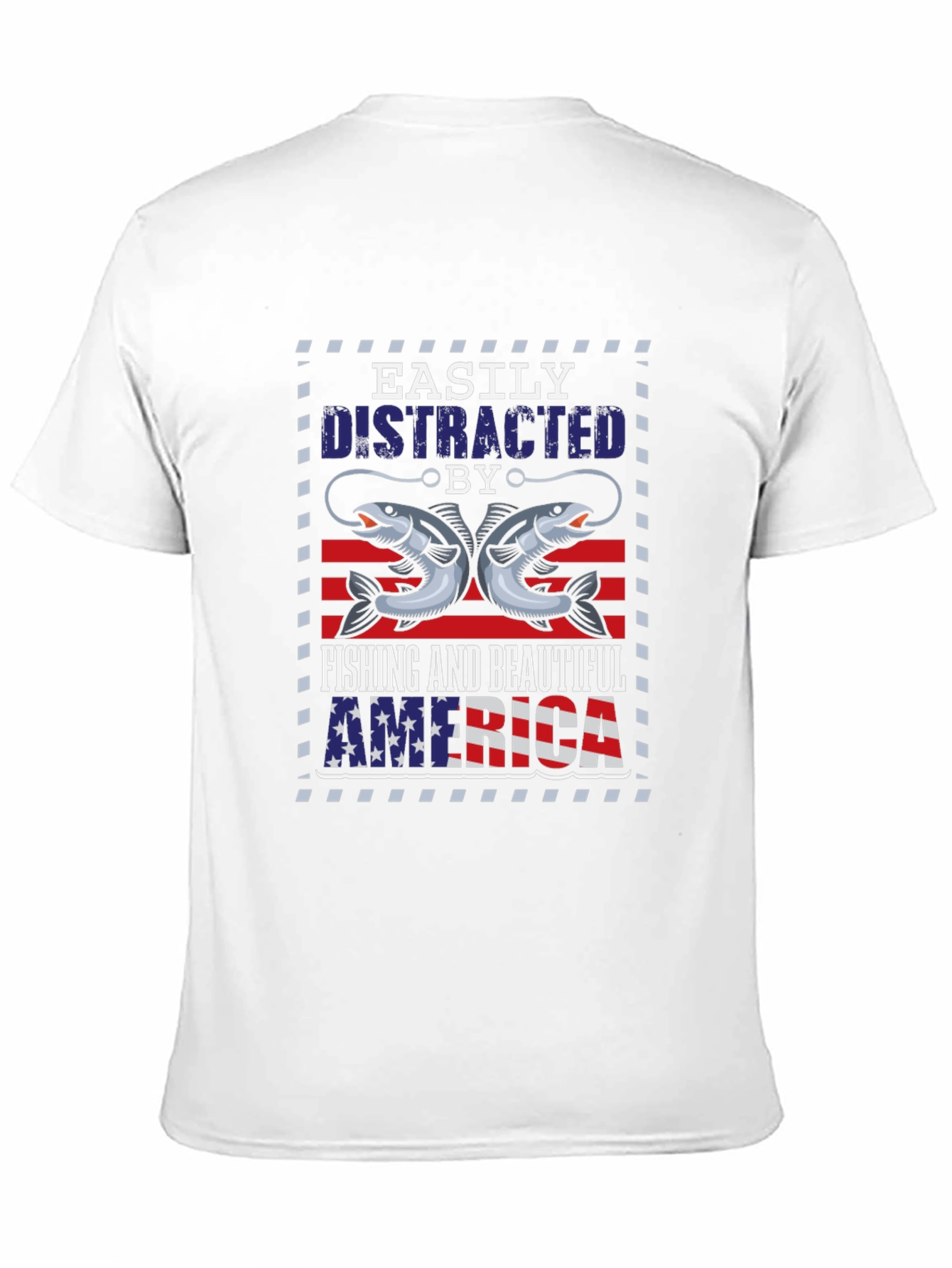 Fishing & America Graphic Tee