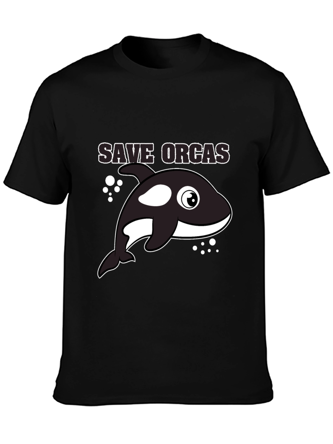 Save Orcas Black T-Shirt