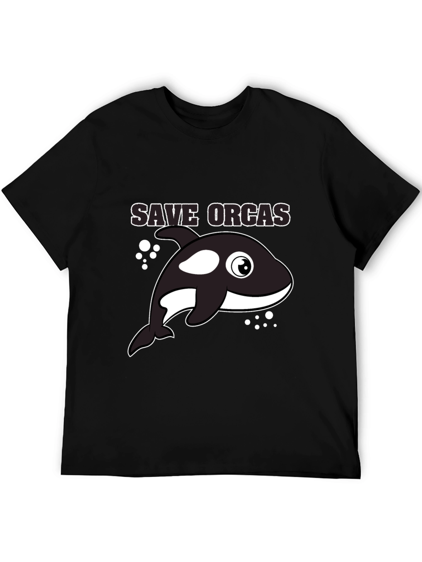 Save Orcas Black T-Shirt