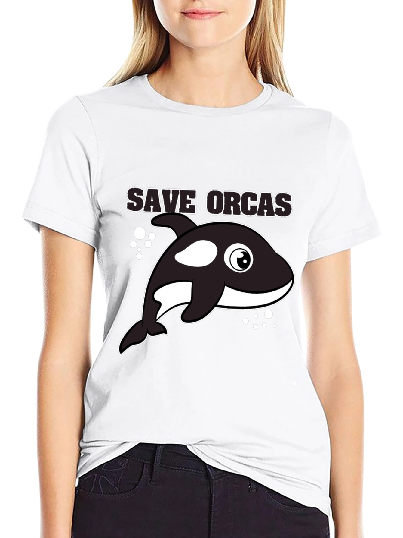 Save Orcas Black T-Shirt
