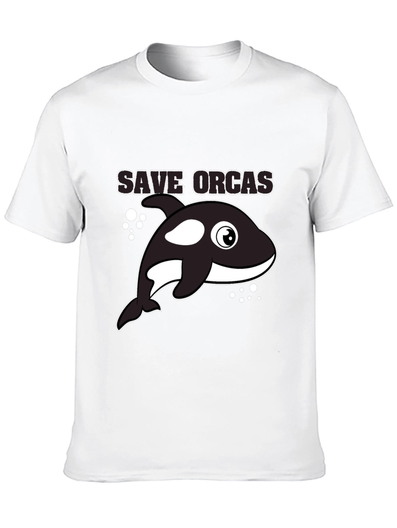 Save Orcas Black T-Shirt