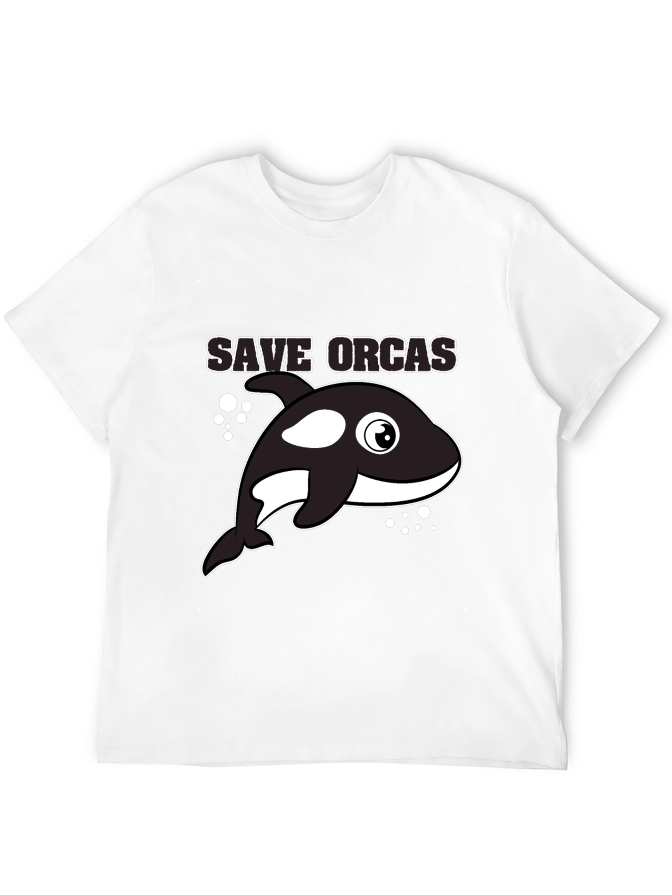 Save Orcas Black T-Shirt