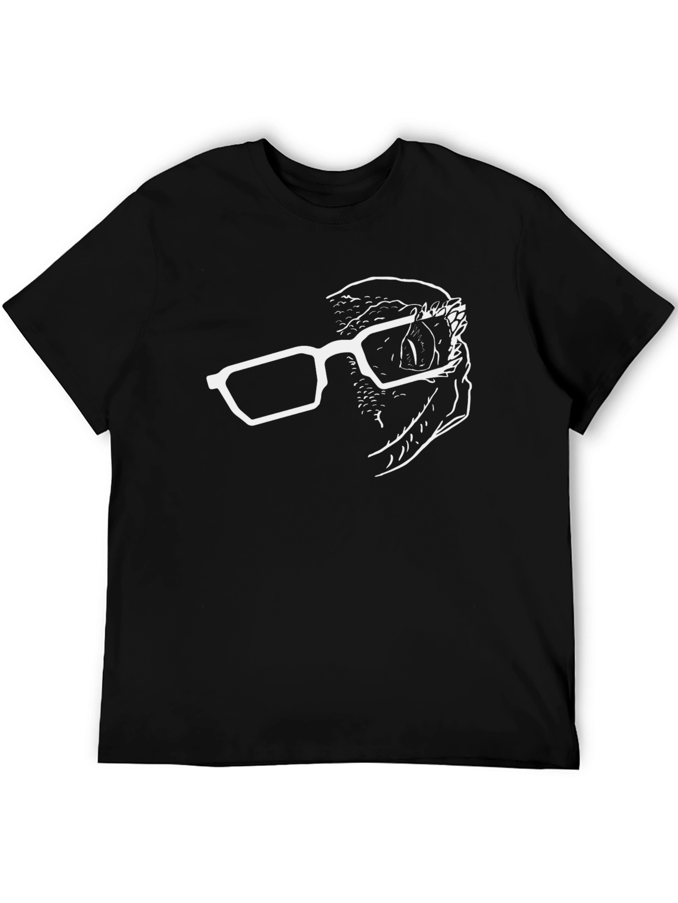 Gecko Glasses Graphic Tee - Black