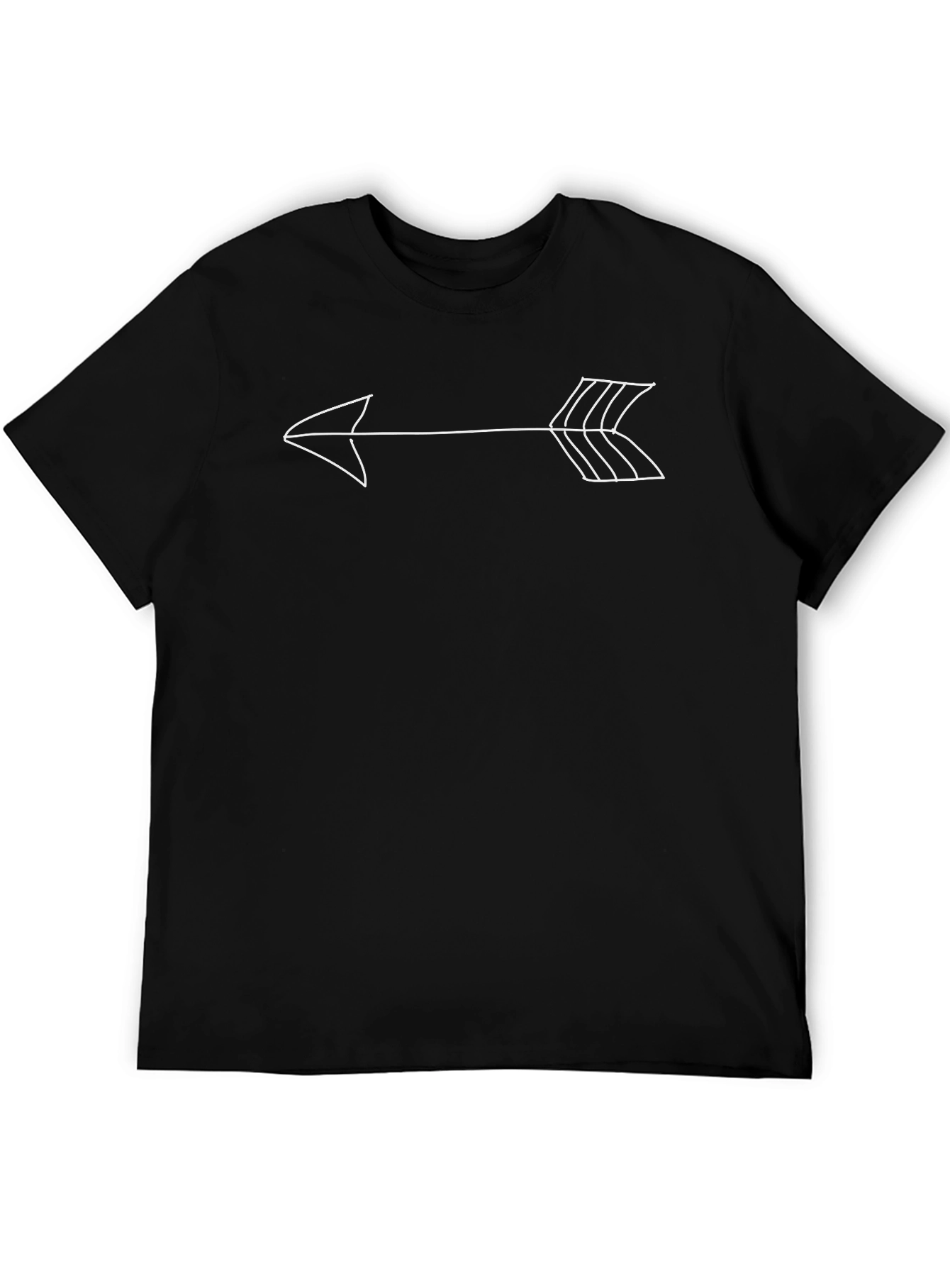 Arrow Graphic Print Tee - Casual Unisex T-Shirt