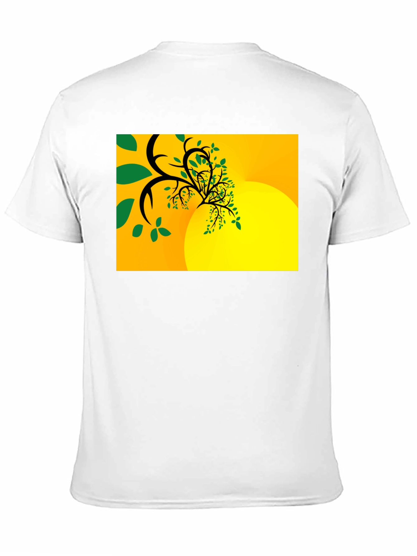 Abstract Tree Graphic Black Tee