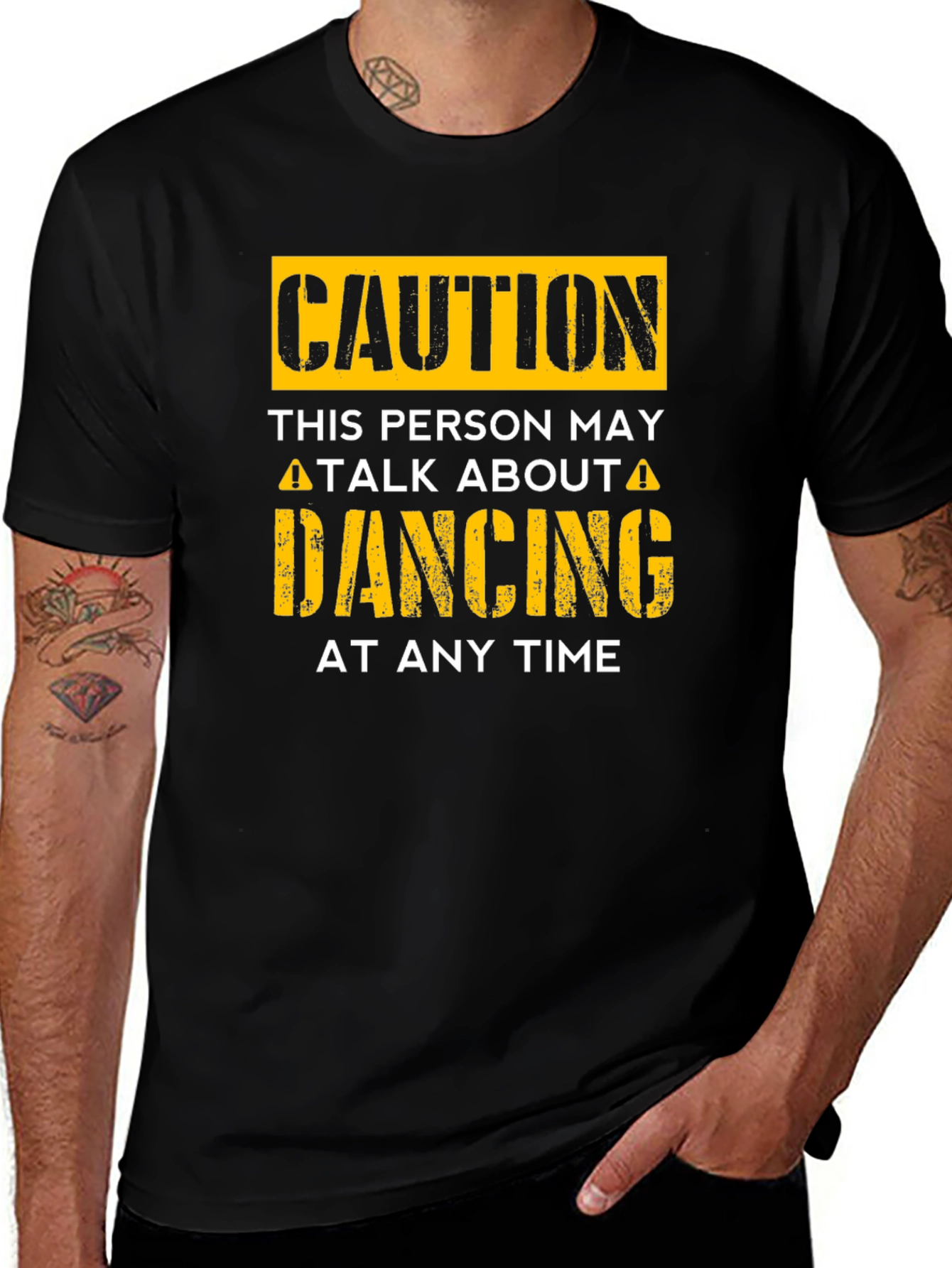 Caution Dancing T-Shirt - Funny Dance Lover Tee