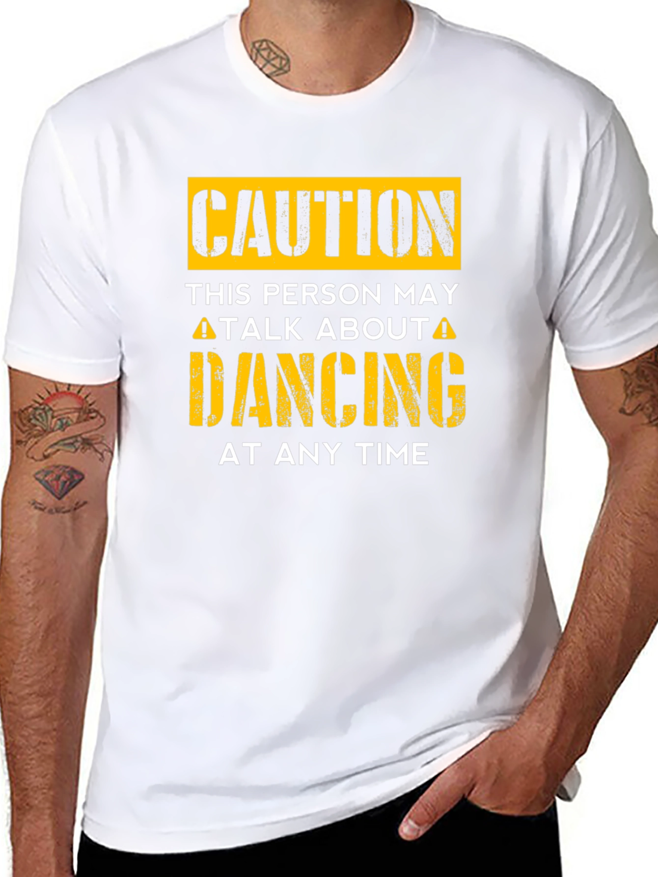 Caution Dancing T-Shirt - Funny Dance Lover Tee