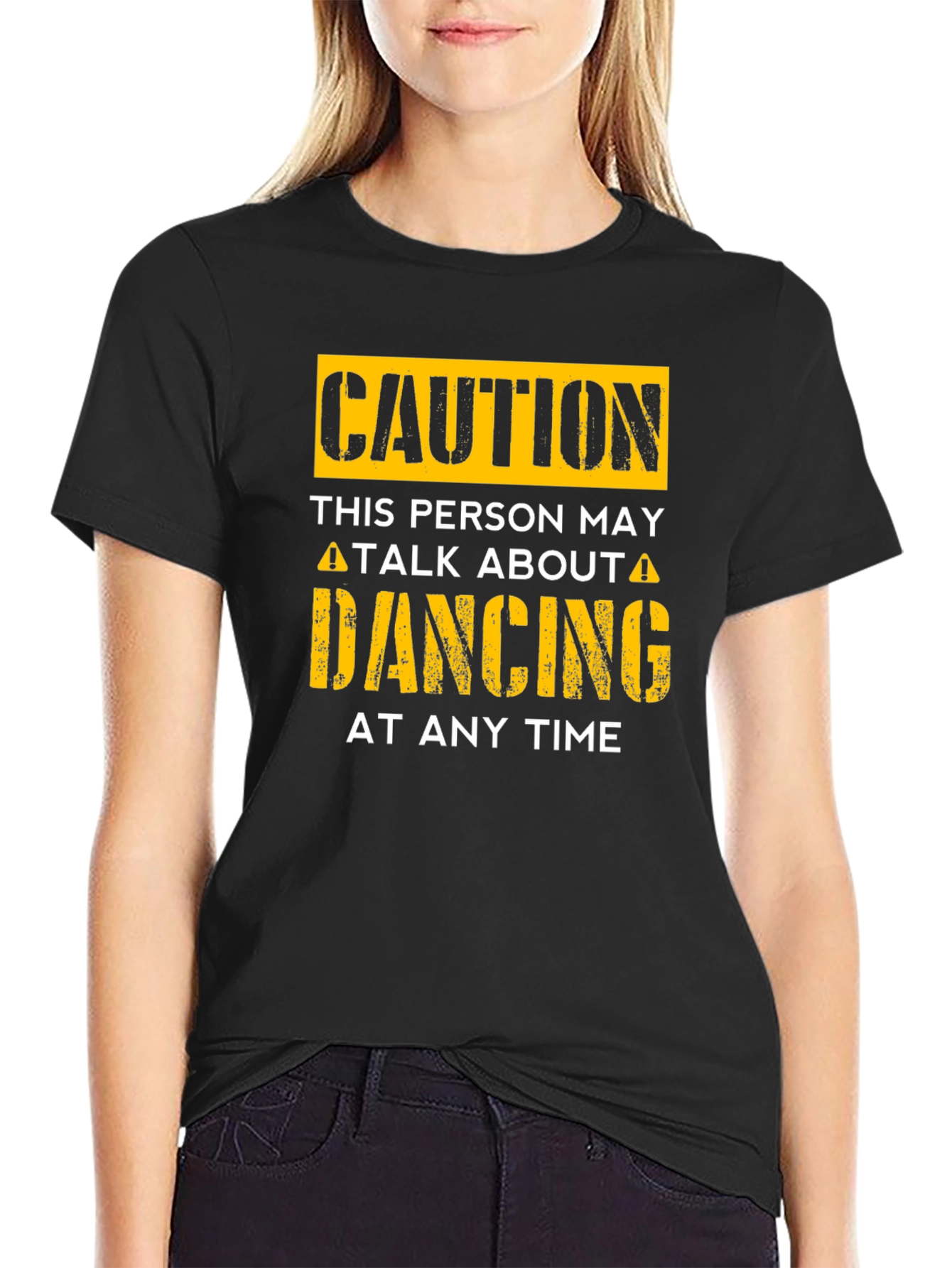 Caution Dancing T-Shirt - Funny Dance Lover Tee