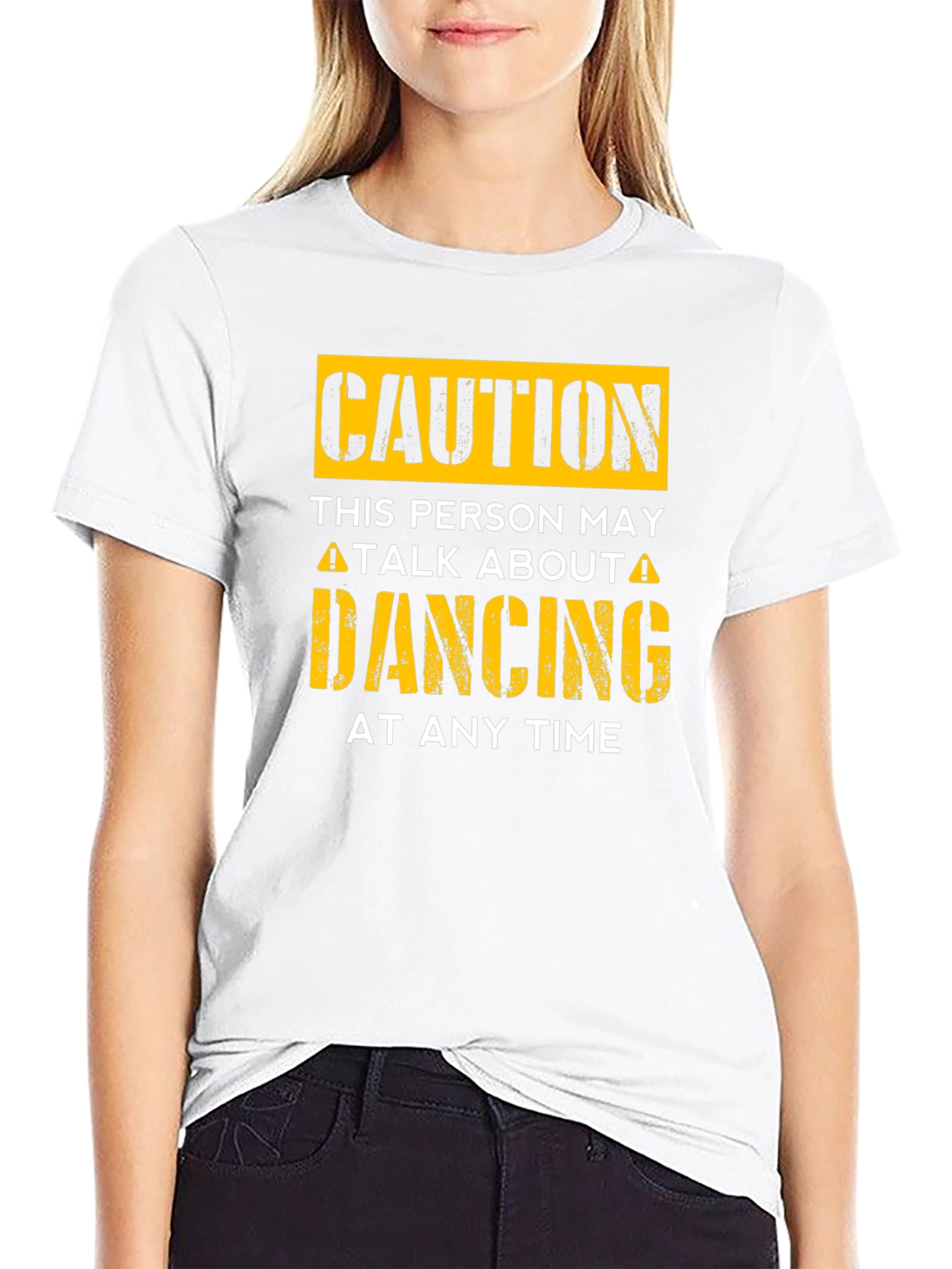 Caution Dancing T-Shirt - Funny Dance Lover Tee