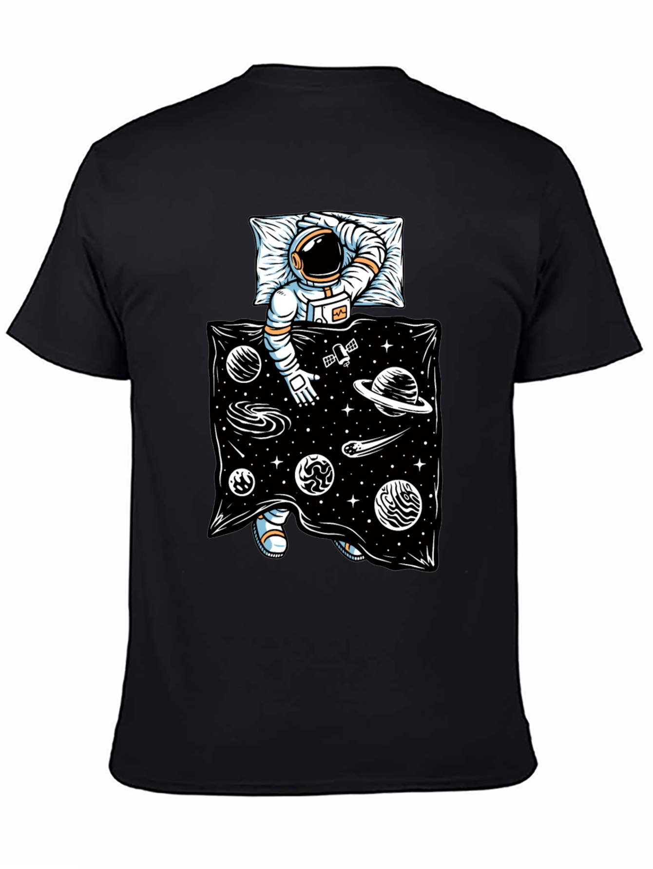 Astronaut in Space Bed T-Shirt - Relax in Style!