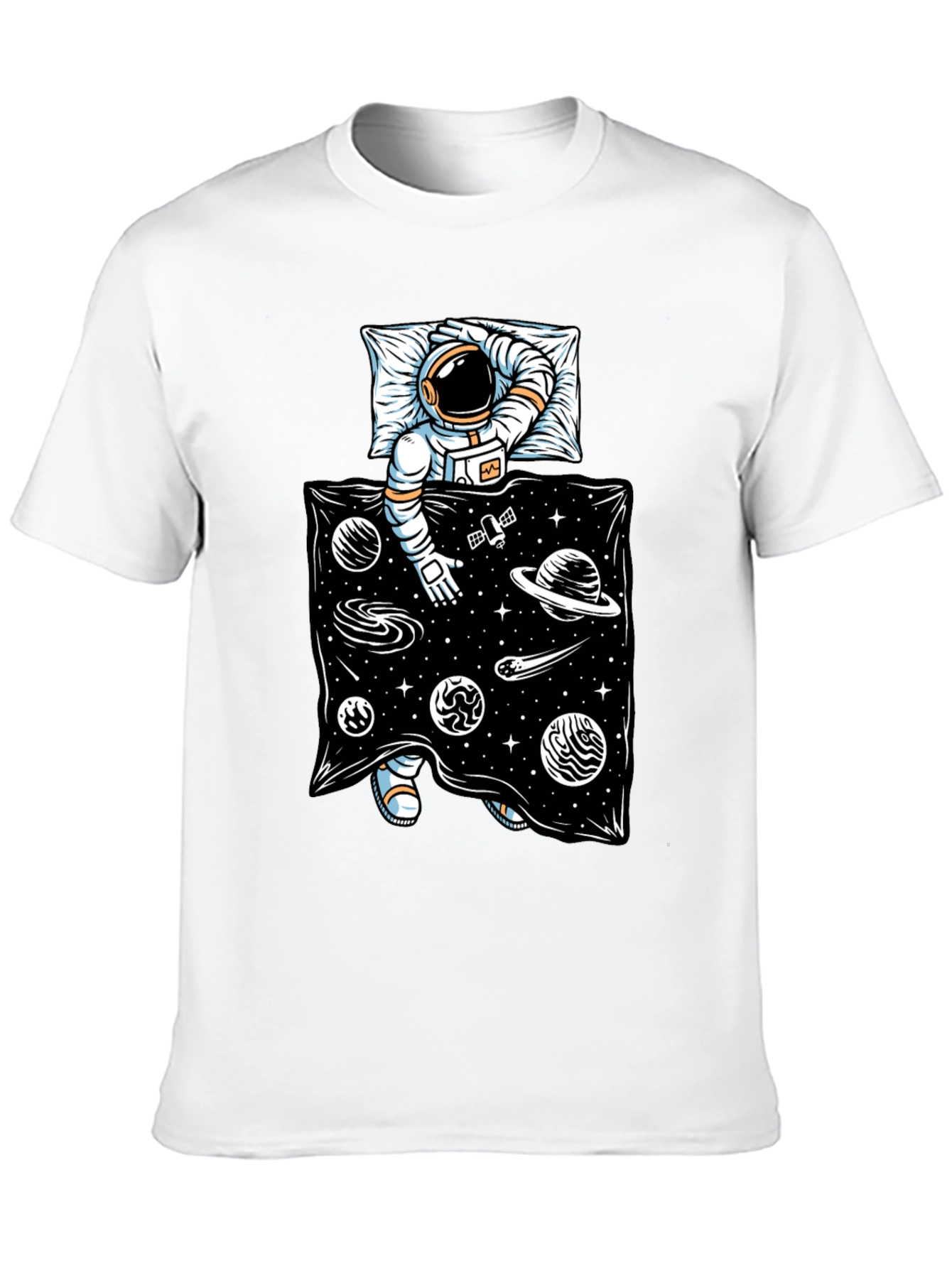 Astronaut in Space Bed T-Shirt - Relax in Style!