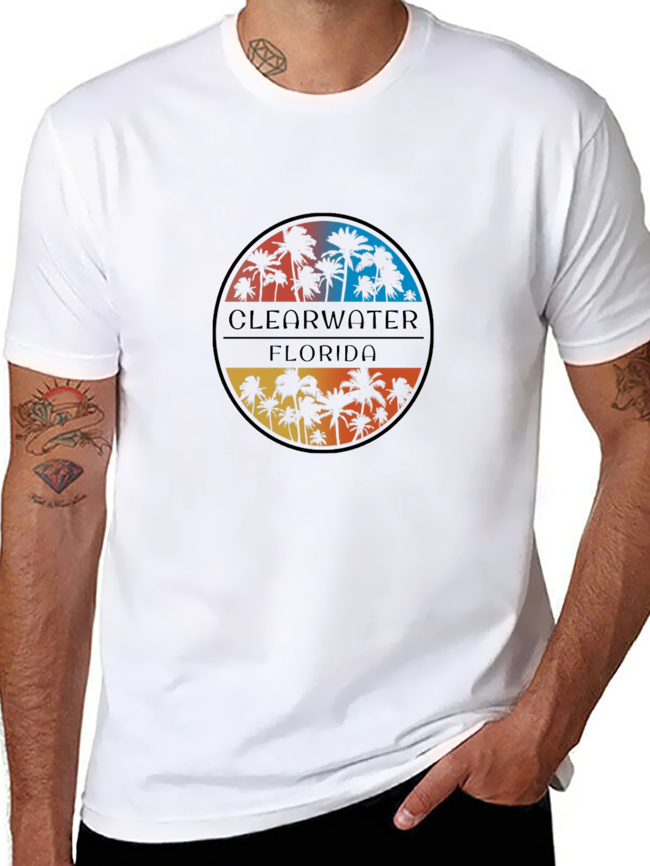 Clearwater Florida Palm Tree T-Shirt