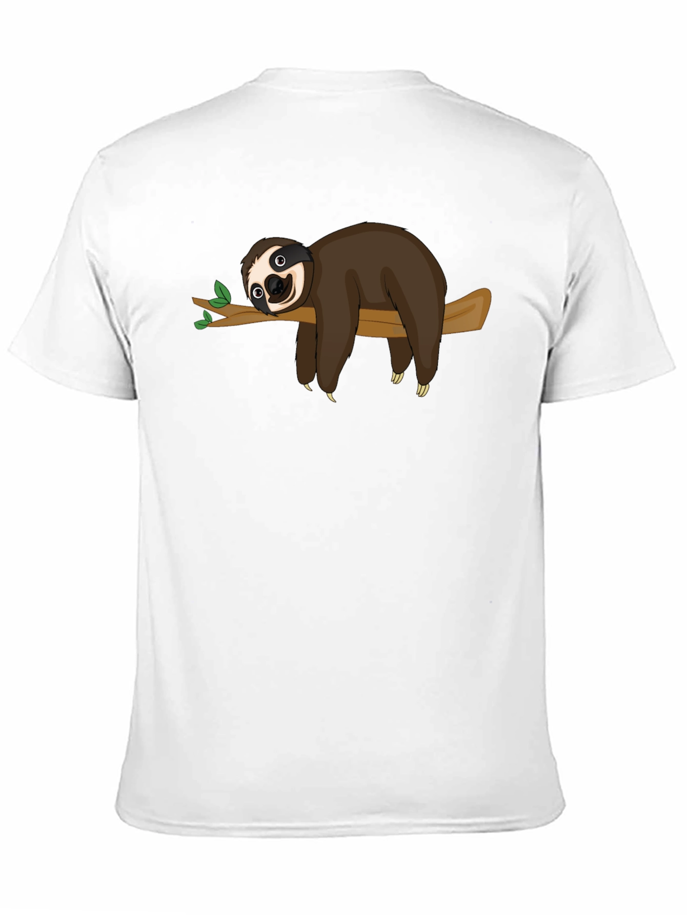 Sloth on Branch Graphic T-Shirt - Relaxed Style