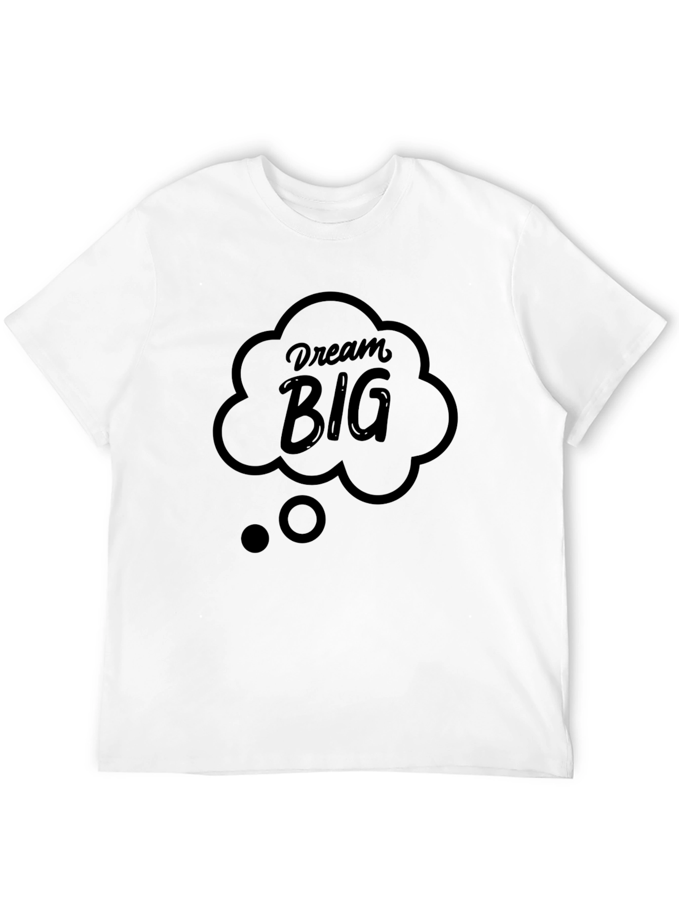 Dream Big Black Graphic Print T-Shirt
