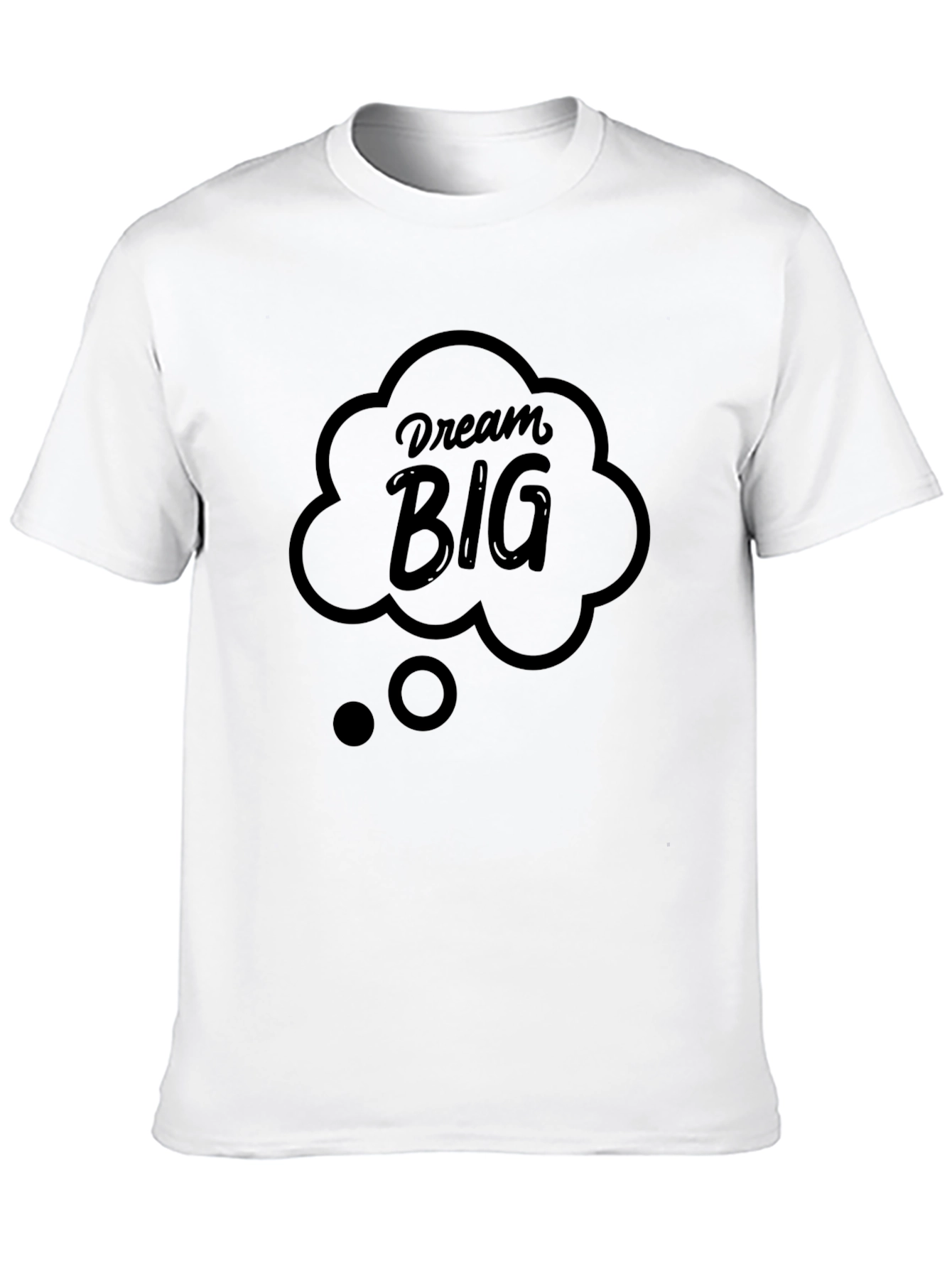 Dream Big Black Graphic Print T-Shirt