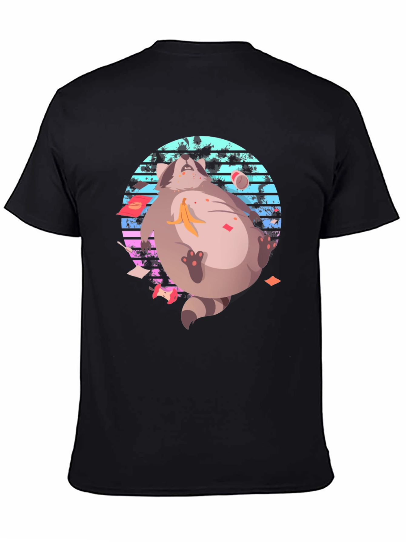 Retro Raccoon T-Shirt - Funny Graphic Tee