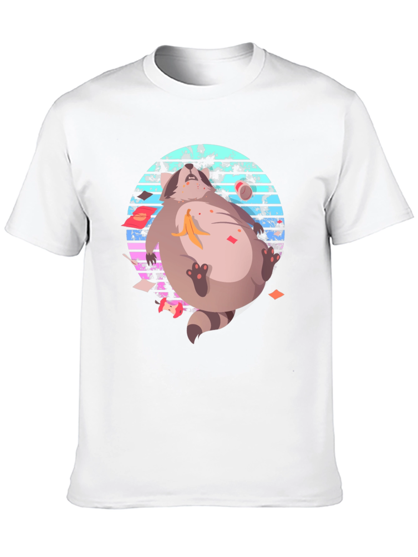 Retro Raccoon T-Shirt - Funny Graphic Tee