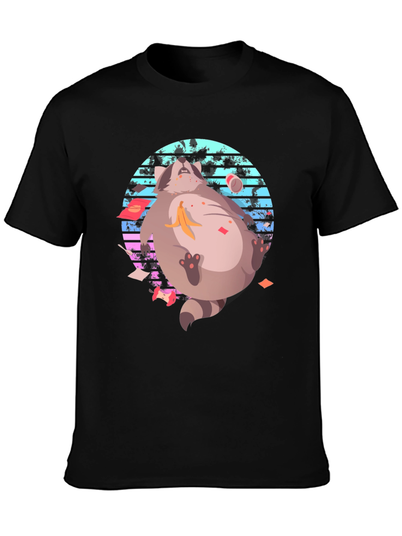 Retro Raccoon T-Shirt - Funny Graphic Tee
