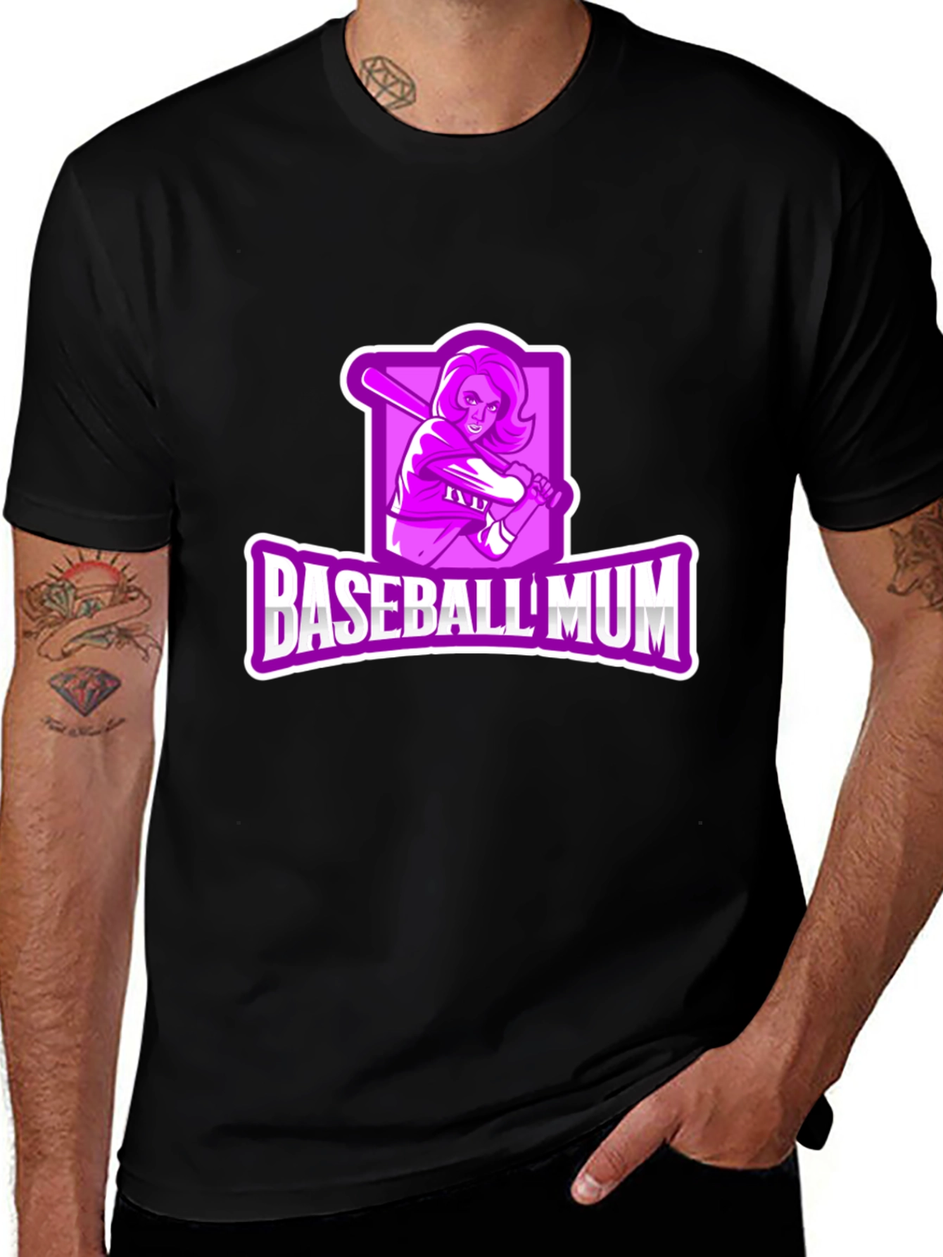 Baseball Mum Graphic T-Shirt