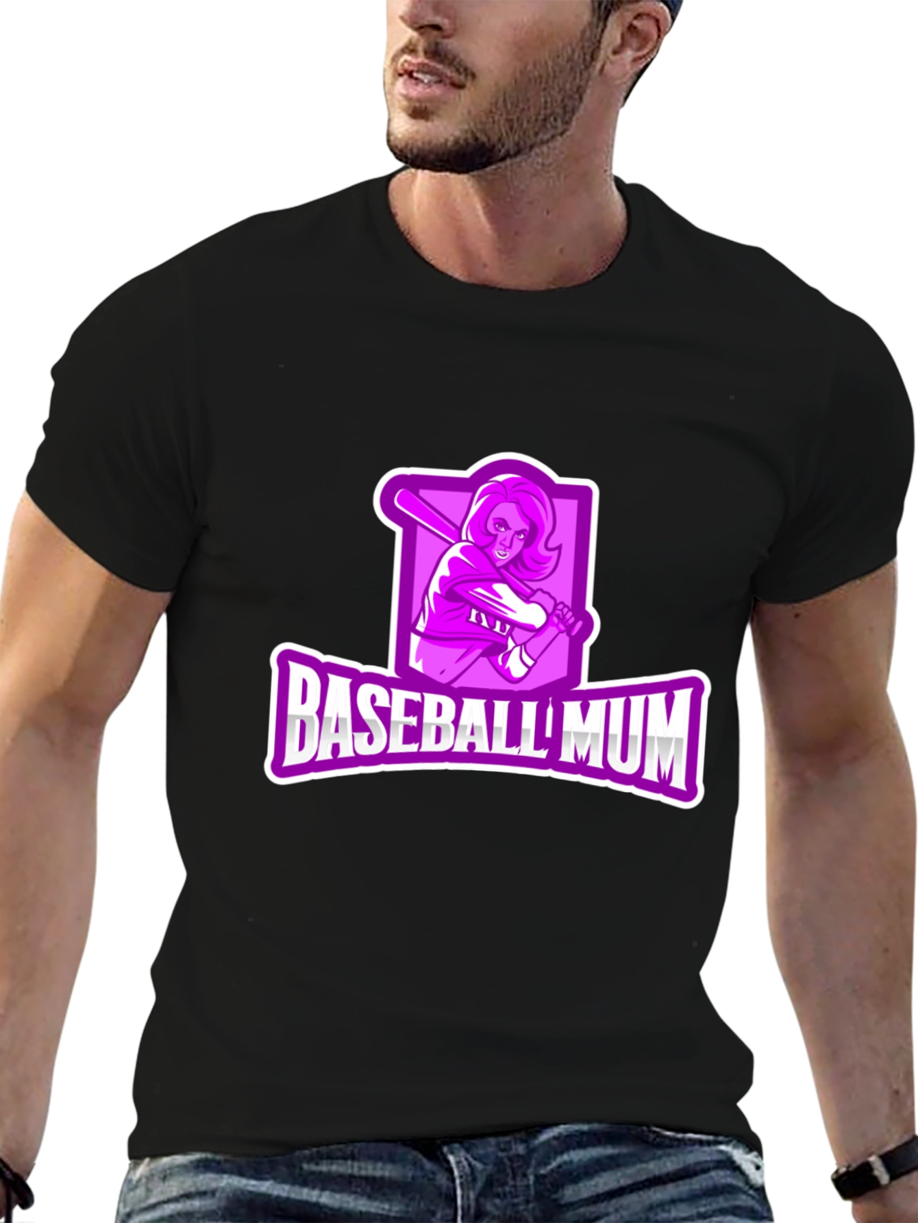 Baseball Mum Graphic T-Shirt
