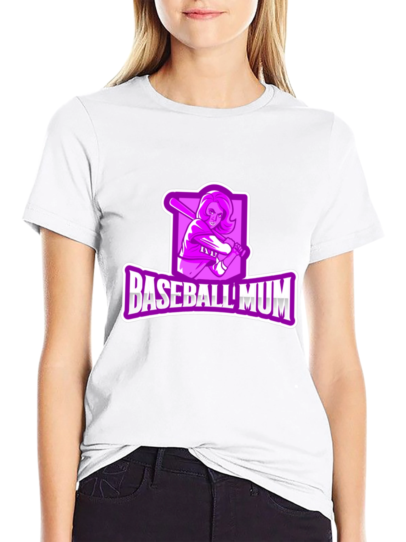 Baseball Mum Graphic T-Shirt