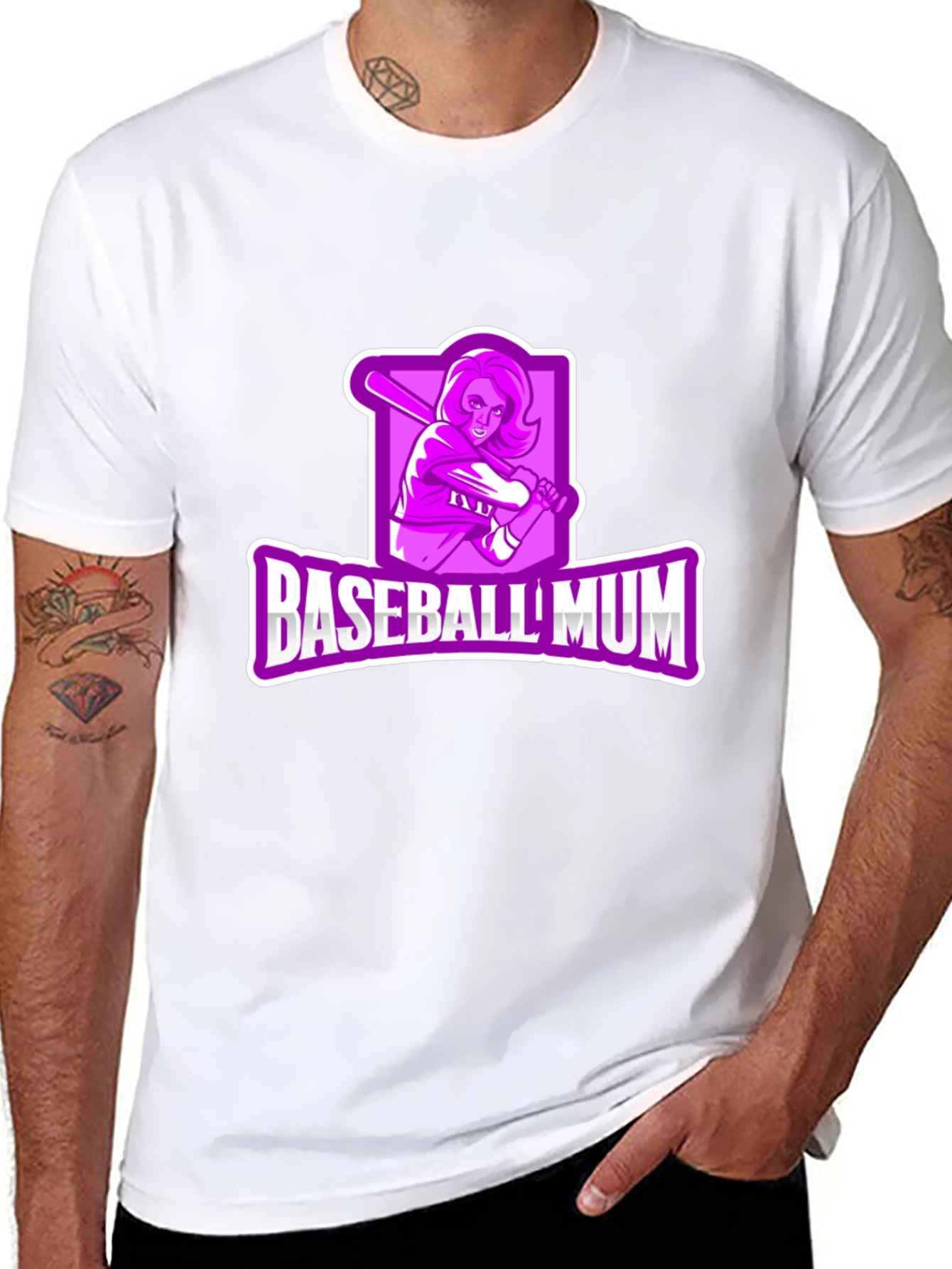 Baseball Mum Graphic T-Shirt