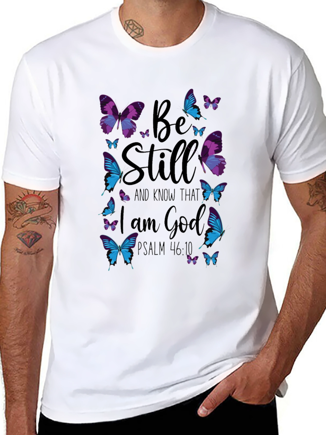 Be Still Butterfly Graphic T-Shirt