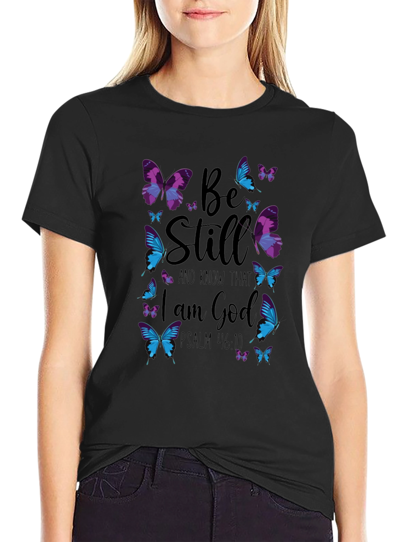 Be Still Butterfly Graphic T-Shirt