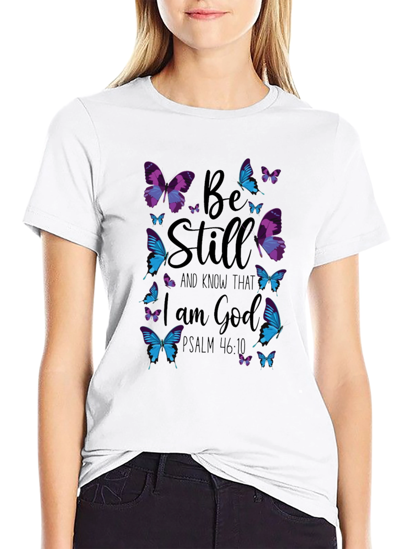 Be Still Butterfly Graphic T-Shirt