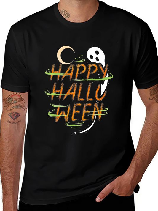 Happy Halloween Graphic T-Shirt - Spooky Season Apparel