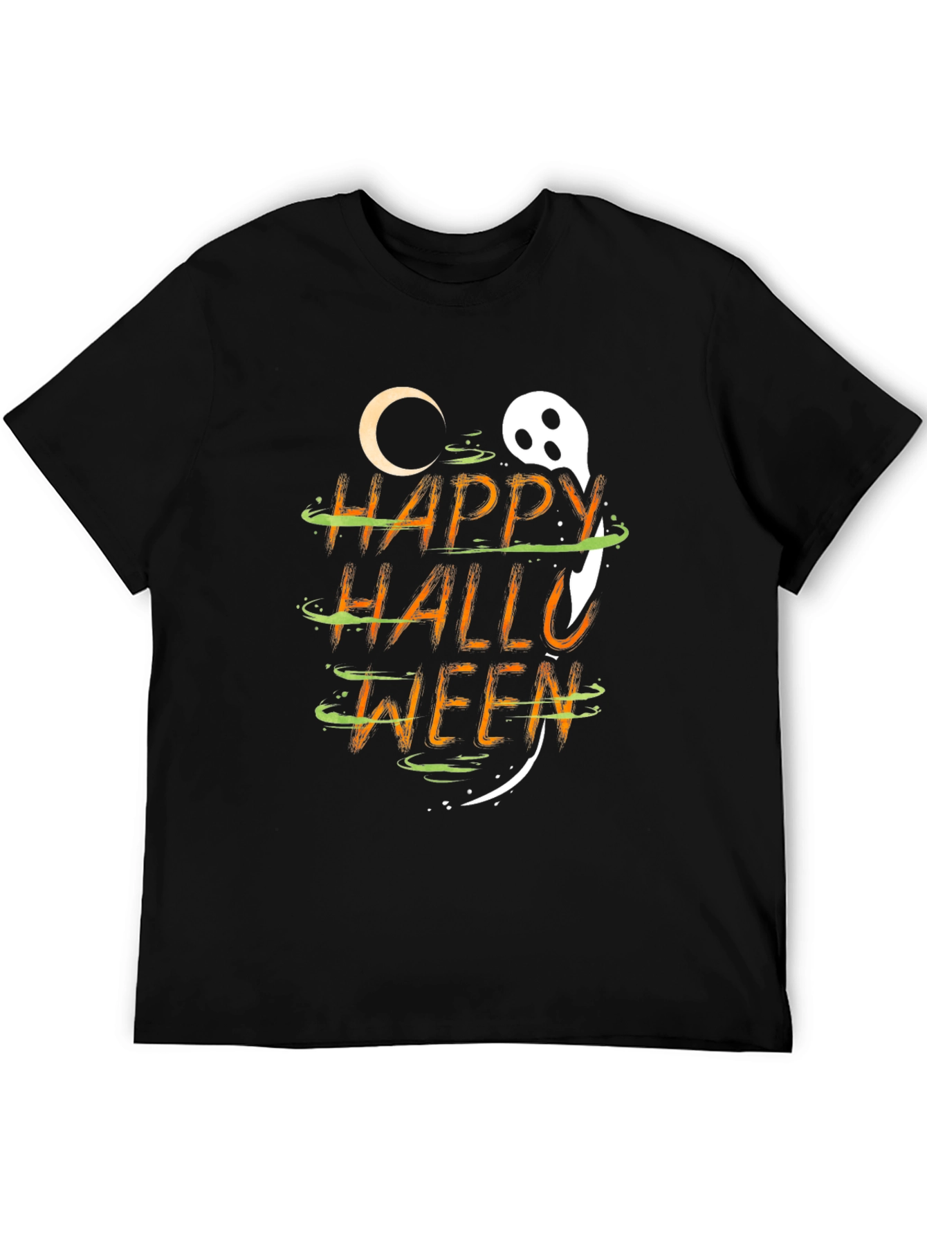 Happy Halloween Graphic T-Shirt - Spooky Season Apparel