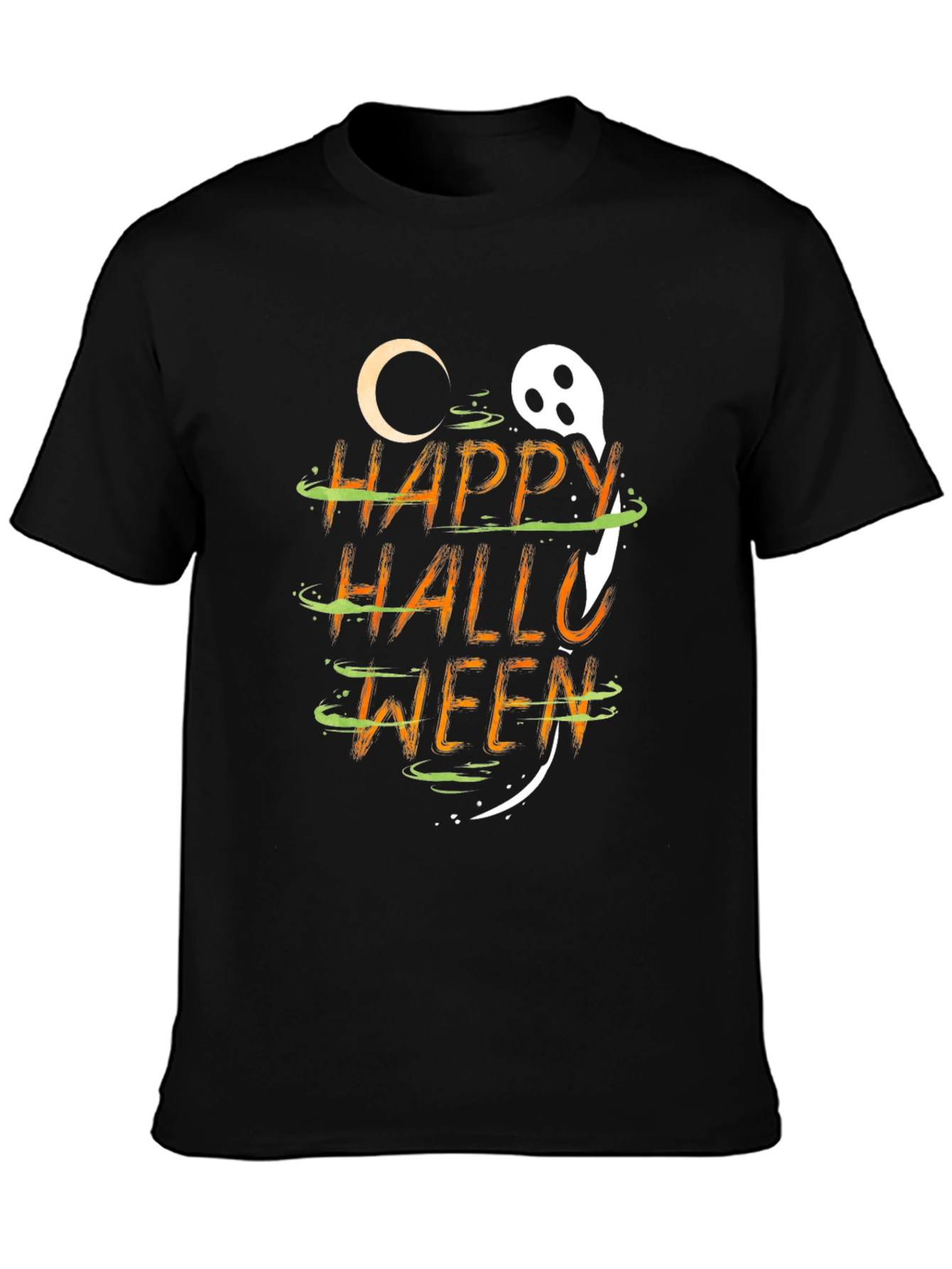 Happy Halloween Graphic T-Shirt - Spooky Season Apparel