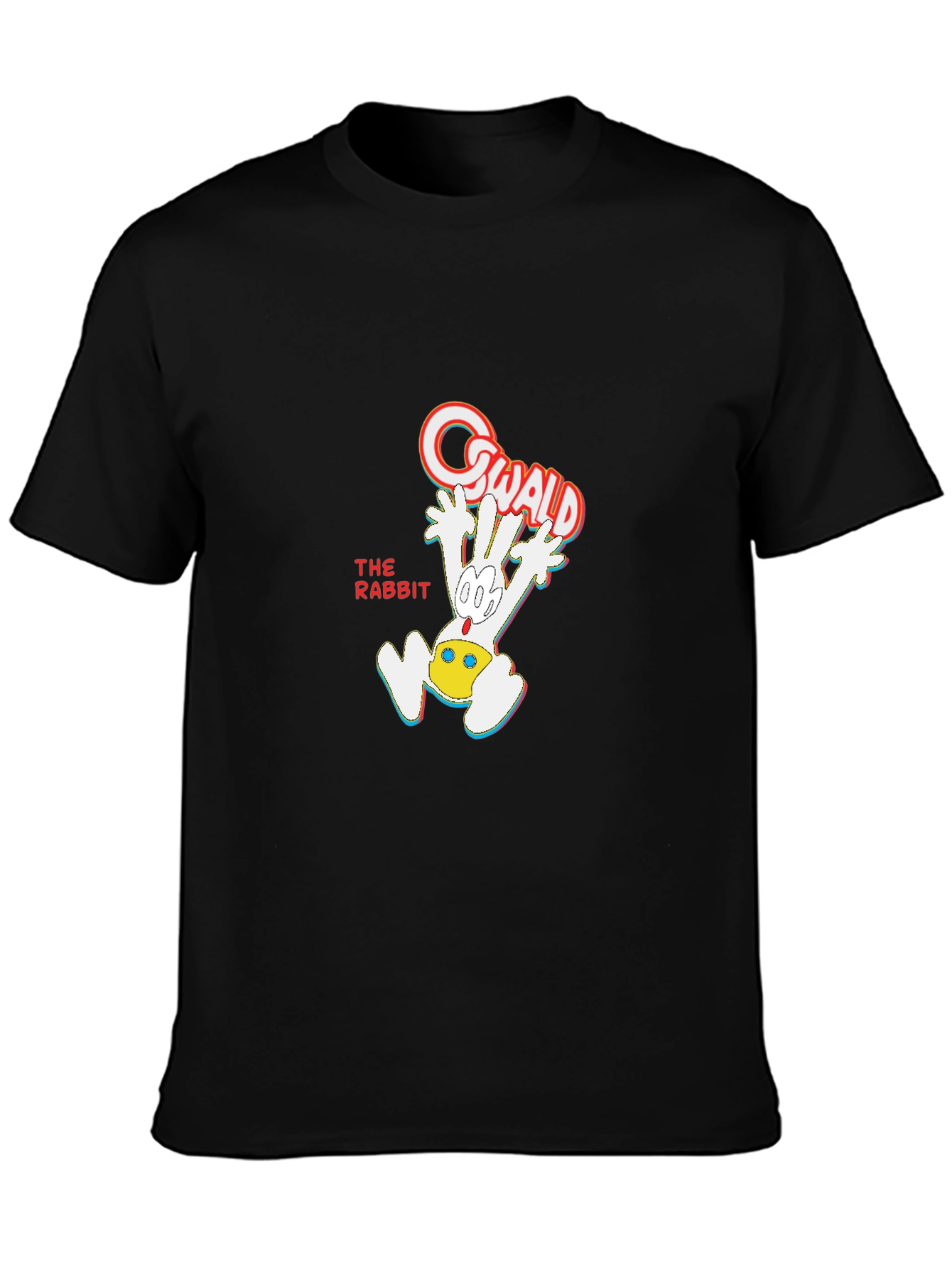 Oswald the Rabbit Black T-Shirt