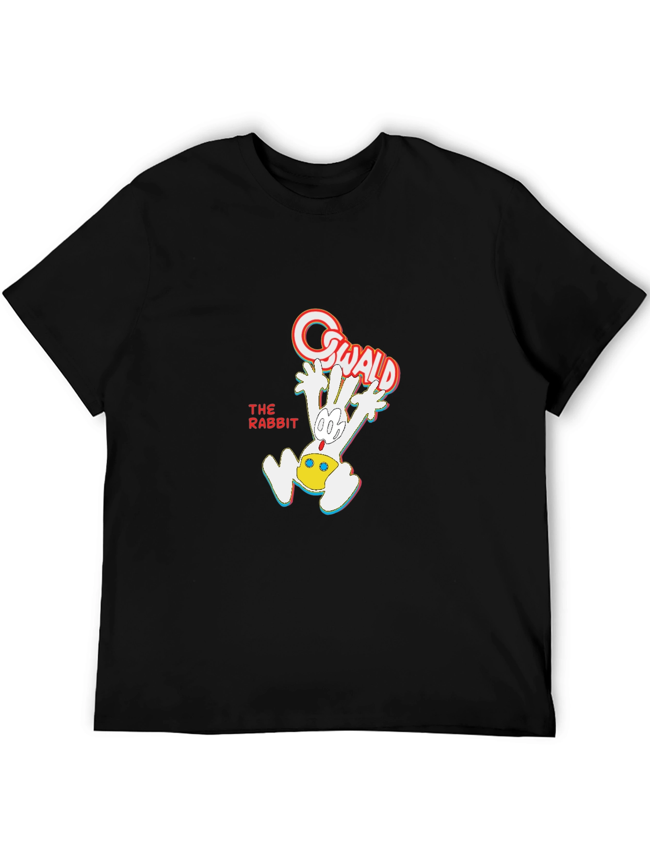 Oswald the Rabbit Black T-Shirt