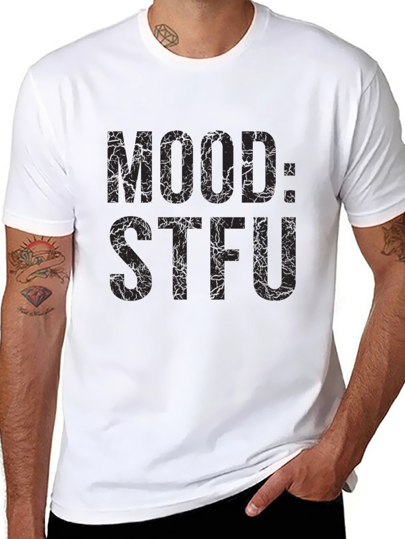 Mood: STFU Graphic Tee - Black