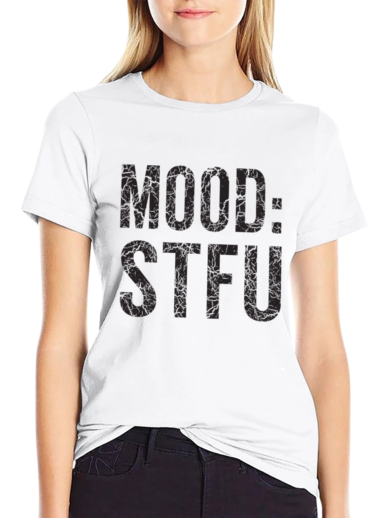 Mood: STFU Graphic Tee - Black