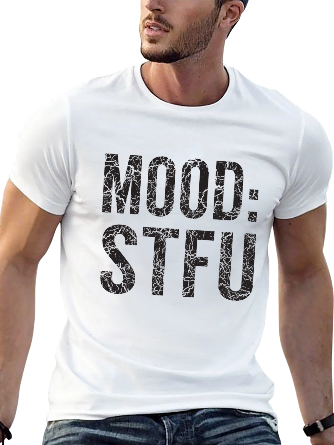 Mood: STFU Graphic Tee - Black