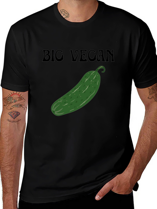 Big Vegan Cucumber Graphic T-Shirt - Unisex