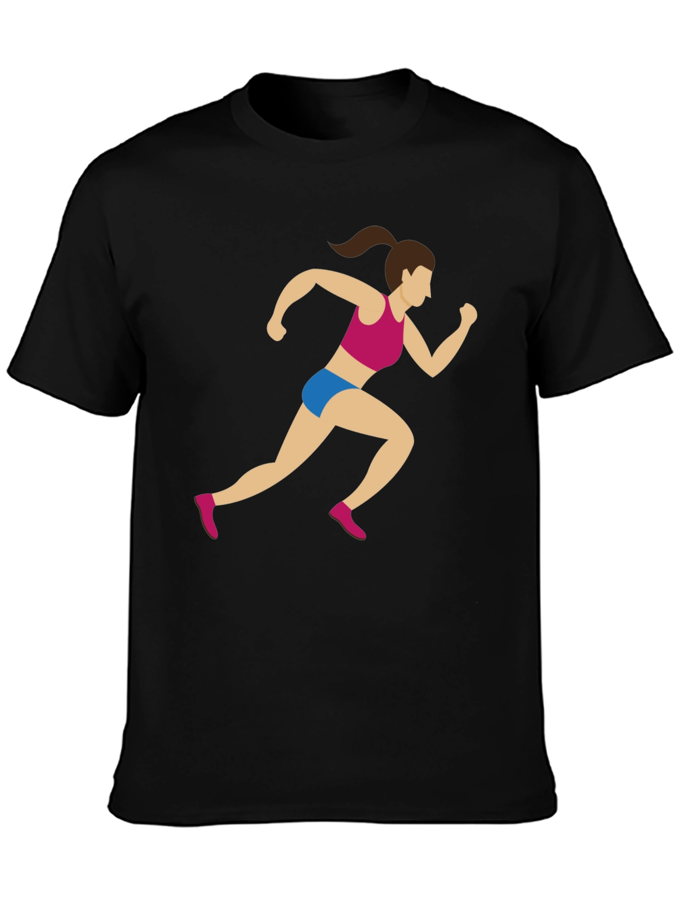 Runner Graphic Tee - Black Cotton Blend